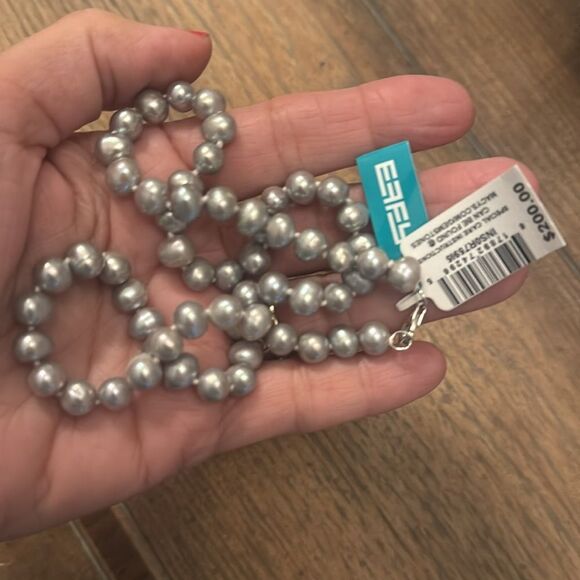 Effy Jewelry - NWT *EFFY* Grey Cultured Freshwater Pearl (7 mm) 18" Statement Necklace